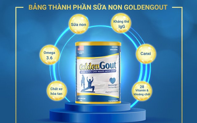 Thành phần sữa non Golden Gout nhập khẩu 100% từ Mỹ