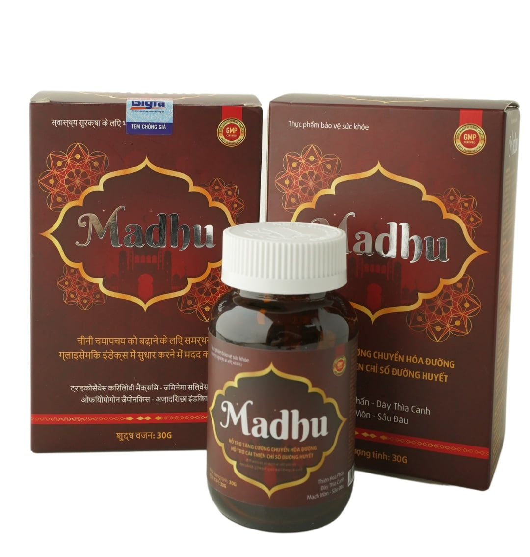 Viên uống hỗ trợ ổn định đường huyết Madhu