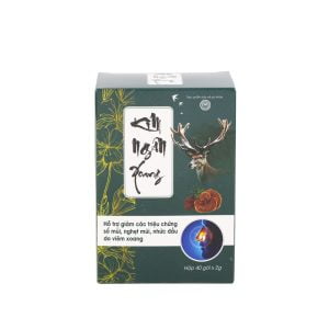 Một hộp Kim Ngan Xoang bao gồm 40 gói nhỏ x 2 gram