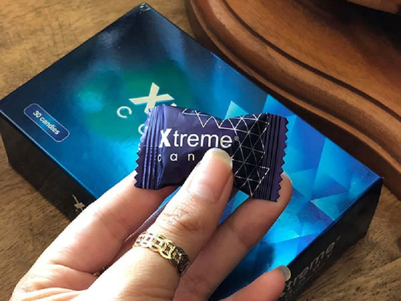Một hộp bao gồm 30 viên kẹo Xtreme