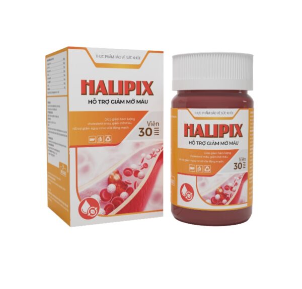 Viên uống Halipix hỗ trợ giãm mỡ máu